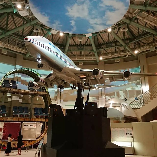 航空科学博物館と成田空港の景観